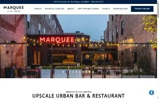 Marquee at the Landing website