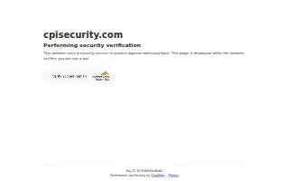 CPI Security Systems of North Charleston website