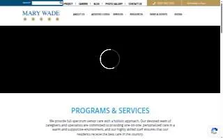 Mary Wade website