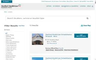 Hartford HealthCare Rehabilitation Network of Stratford website