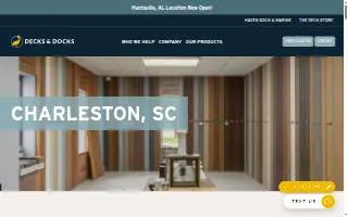 Decks & Docks of Charleston website