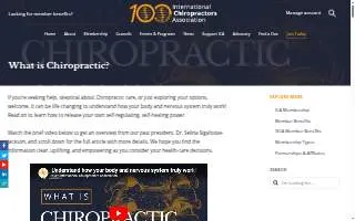 Chiropractic & Sports Health website