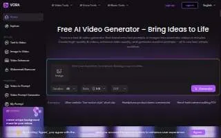 Vora Restaurant website