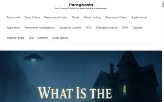 Paranormal.Cafe website