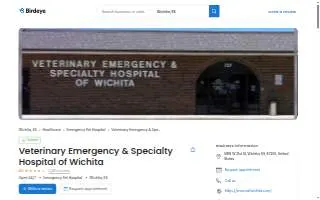Veterinary Emergency & Specialty Hospital of Wichita website