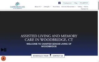 Charter Senior Living of Woodbridge website