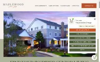 Maplewood at Orange website