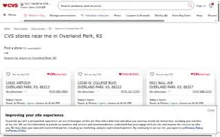 CVS Pharmacy of Overland Park website