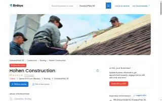 Hohen Construction website