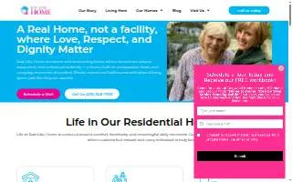 Just Like Home's Dogwood Memory Care Home website