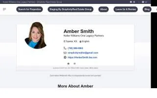 Simplicity Real Estate Group at Keller Williams One Legacy Partners LLC website