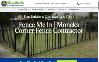 Fence Me In LLC of Moncks Corner website