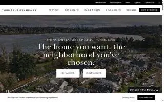 TJH Construction website