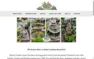 Hyams Garden & Accent Store website