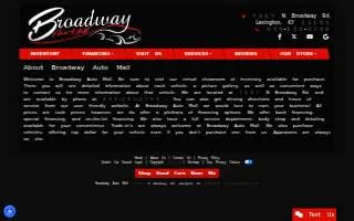 Broadway Auto Mall website