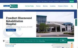 Froedtert Bluemound Rehabilitation Hospital website