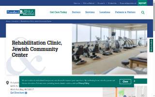 Froedtert & the Medical College of Wisconsin Rehabilitation Clinic, located within the JCC