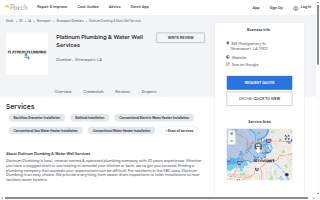 Platinum Plumbing & Water Well Services