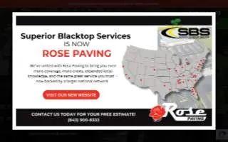 Superior Blacktop Services of Summerville website