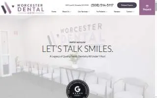 Worcester Dental Arts website