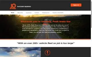 Peek Pavement Marking website