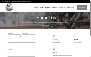 Garcia Construction Llc of Springfield website