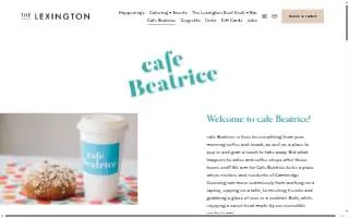 Cafe Beatrice website