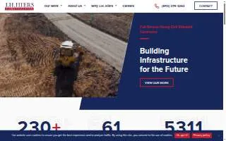 J.H. Hiers Construction of Walterboro website