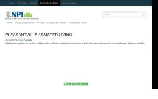 Pleasantville Assisted Living website