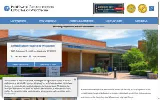 Rehabilitation Hospital of Wisconsin website