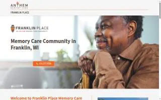 Franklin Place Memory Care website
