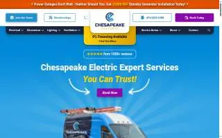 Chesapeake Electric of Annapolis website