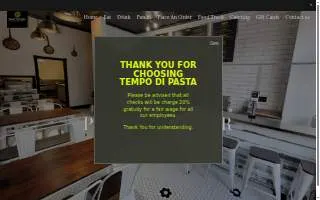 Tempo Di Pasta website