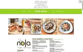 Cafe Nola of Frederick website