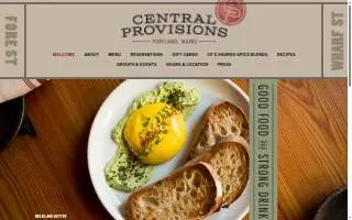 Central Provisions website
