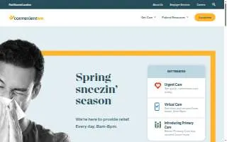 ConvenientMD Urgent Care of Bangor website