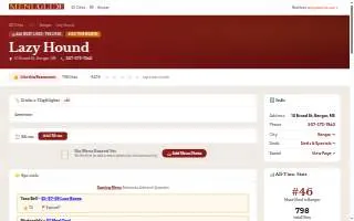 Lazy Hound website