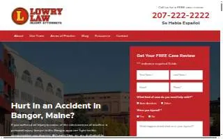 Lowry Law of Bangor website