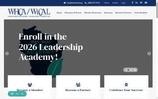 Wisconsin Center For Asst Living website