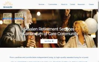 Skaalen Retirement Services website