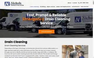 Nichols Plumbing & Drain Cleaning website