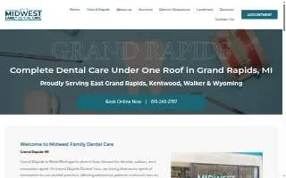Midwest Family Dental Care of Grand Rapids website