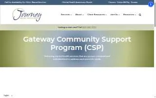 Gateway Community Support Program website