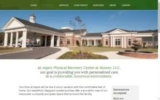 Aspire Physical Recovery Center at Hoover, LLC website