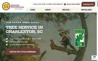 Charleston Stump Stompers & Tree Service website