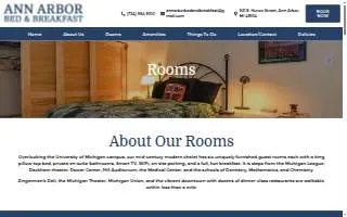 Ann Arbor Bed & Breakfast Inn @ Rackham Gardens website
