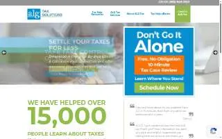 The ALG Group - Tax Solutions of Lansing website