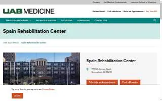 Spain Rehabilitation Center website