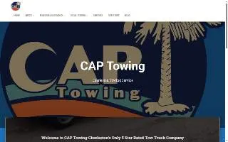 CAP Towing of Charleston website