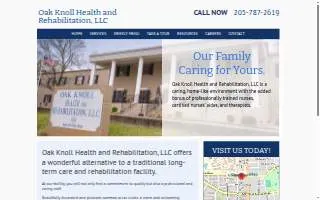 Oak Knoll Health and Rehabilitation, LLC website